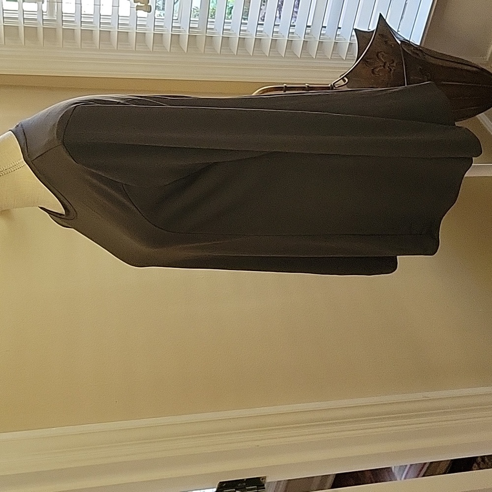 Zenana dark purple gray long sleeve stretch top long sleeves round neck M EUC… - Picture 3 of 10